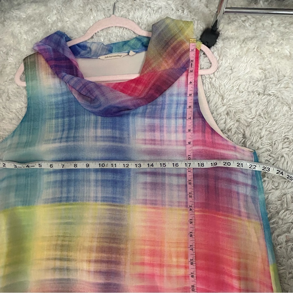Soft Surroundings Carnevale Multi Plaid Maxi Dress - Picture 10 of 11